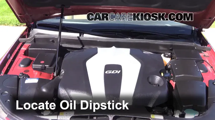 2013 Hyundai Genesis 3.8 3.8L V6 Oil Check Oil Level